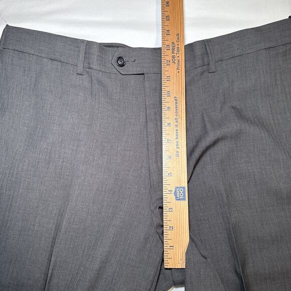 SAVANE Dress Pants Mens 38 X 29 Stretch Grey Performance No Iron Comfort NWT - Picture 8 of 14